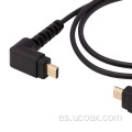 Cable macho angulado UCOAX Micro HDMI
